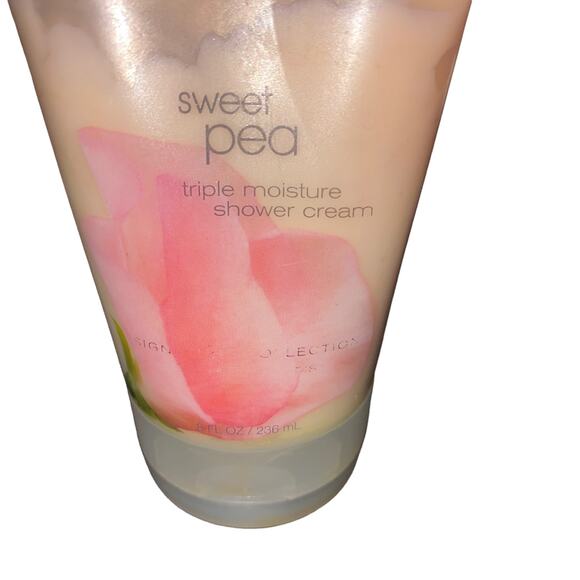 Bath & Body Works Signature Collection Sweat Pea Triple Moisture Shower Cream - Picture 2 of 4